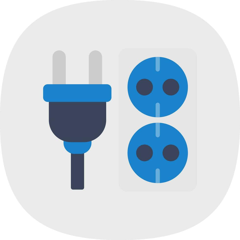 Electric socket Vector Icon Design