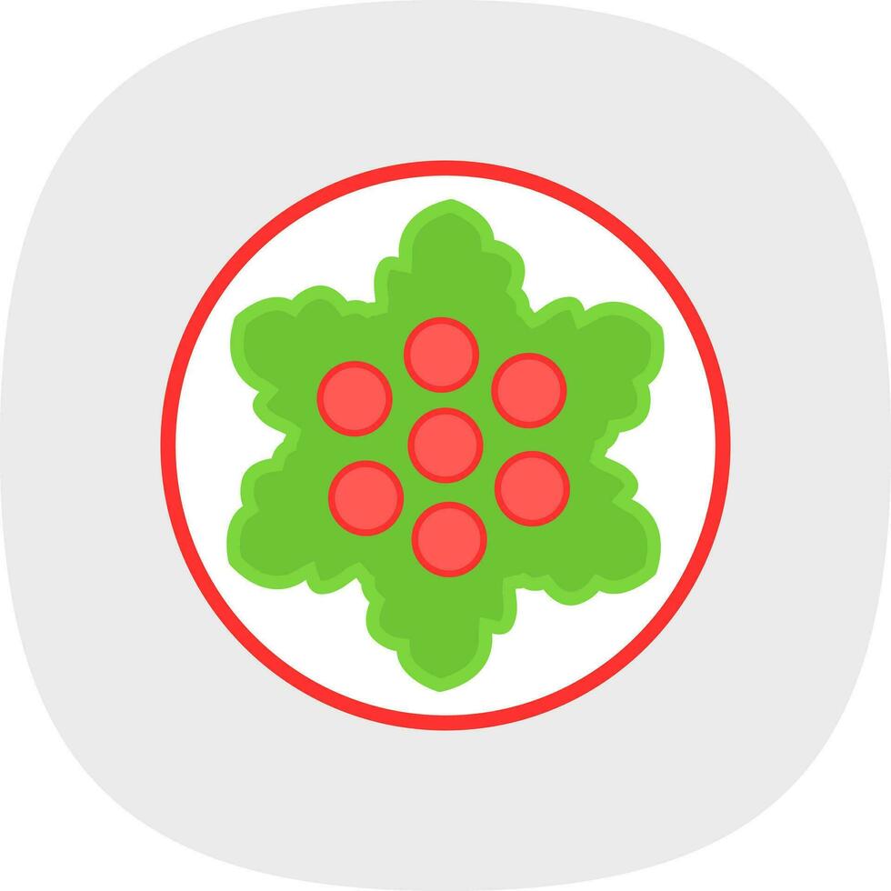 Caesar Salad Vector Icon Design