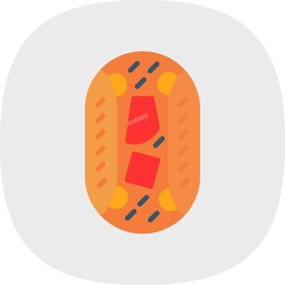 Beef Fajitas Vector Icon Design