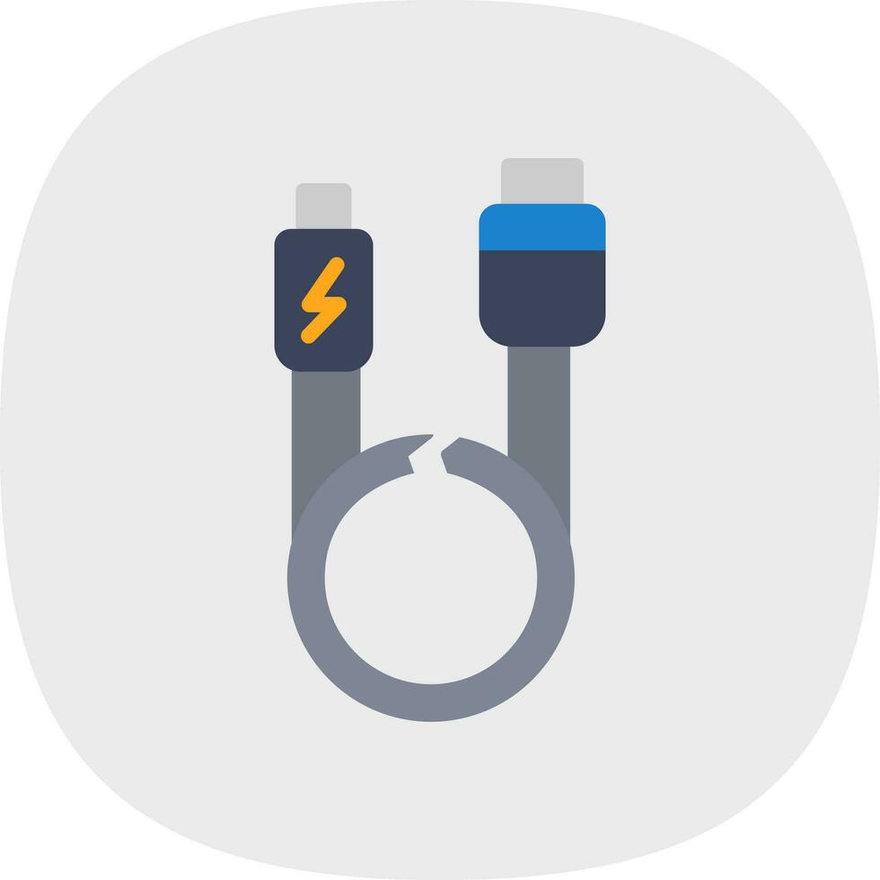 Usb cable Vector Icon Design