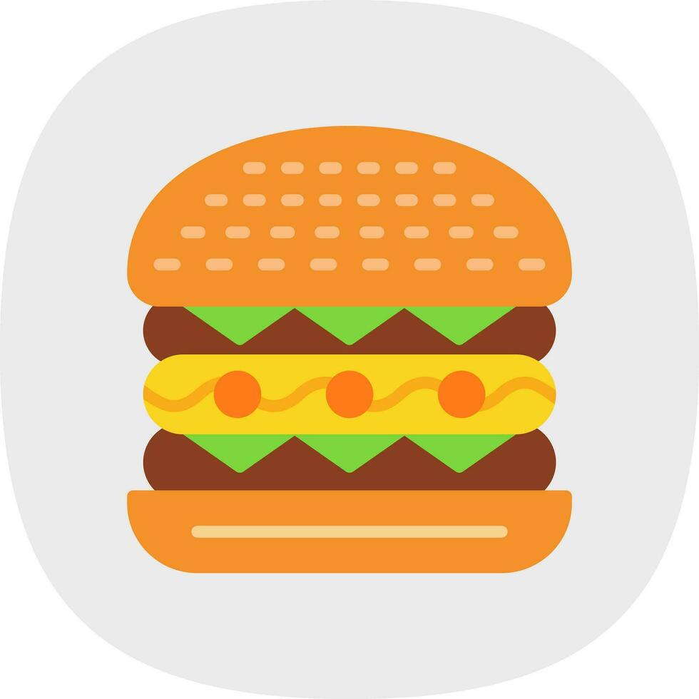 Cesar Burger Vector Icon Design
