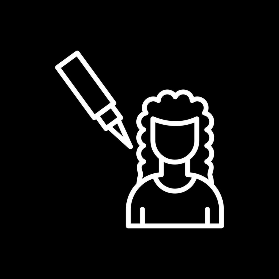 Scalp Treatment Vector Icon Design