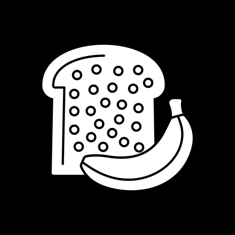 Banana Bread Vector Icon Design