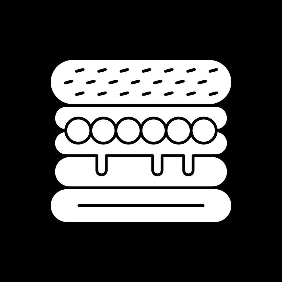 Margherita Sandwich Vector Icon Design