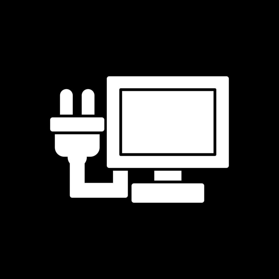 Lcd Plug Vector Icon Design