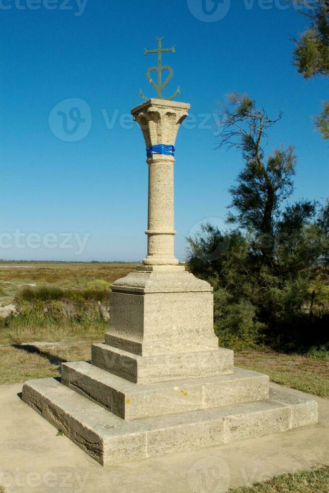 Camargue cross, Saintes-Maries-de-la-mer, France photo