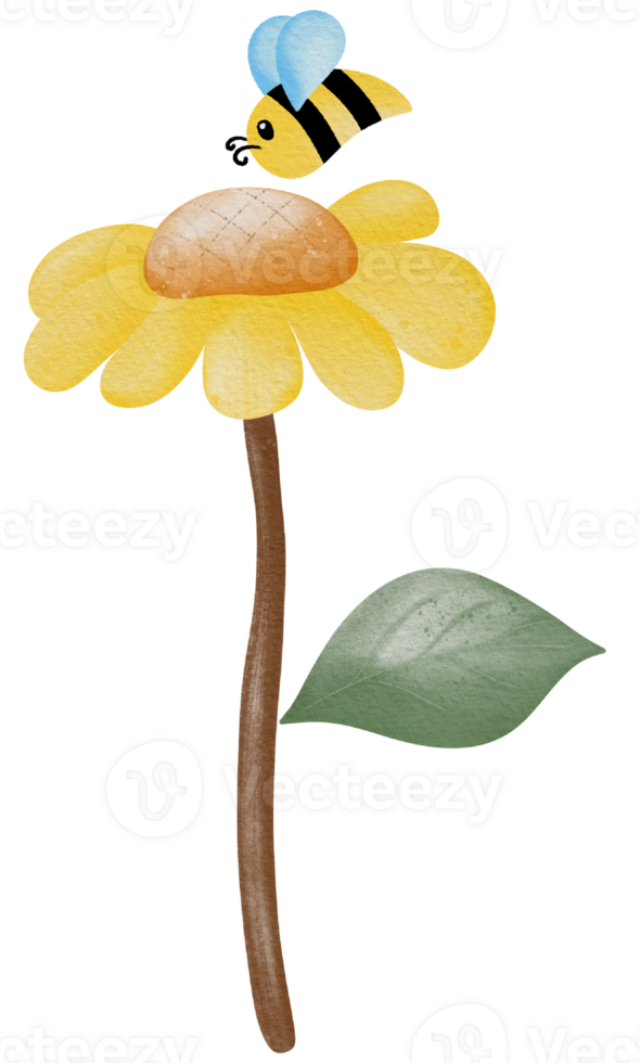sunflower and bee png