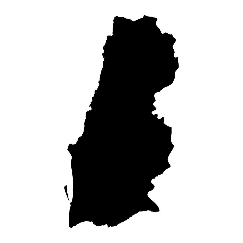 Namibe province map, administrative division of Angola. vector