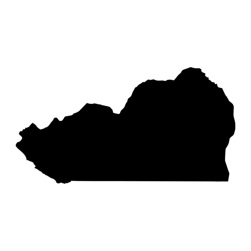 Cunene province map, administrative division of Angola. vector