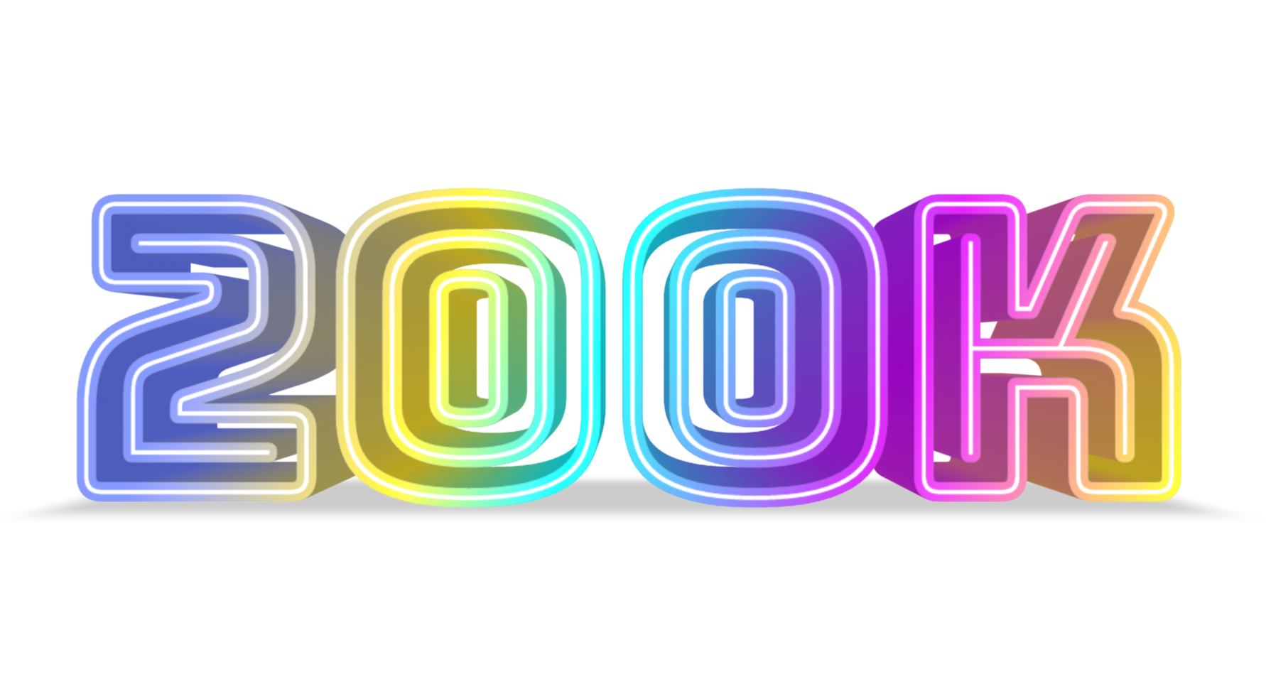 dank u 200k sociaal media, volgers en abonnees. png