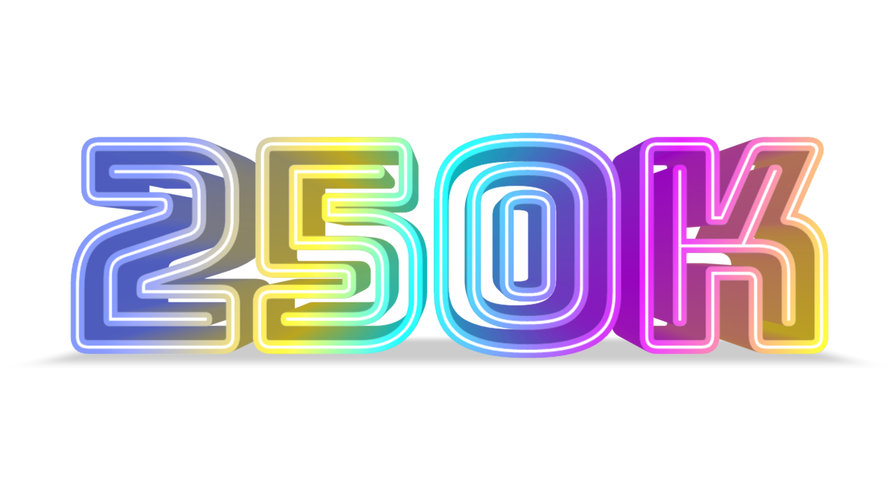Thank you 250K Social Media, Followers and Subscribers. png