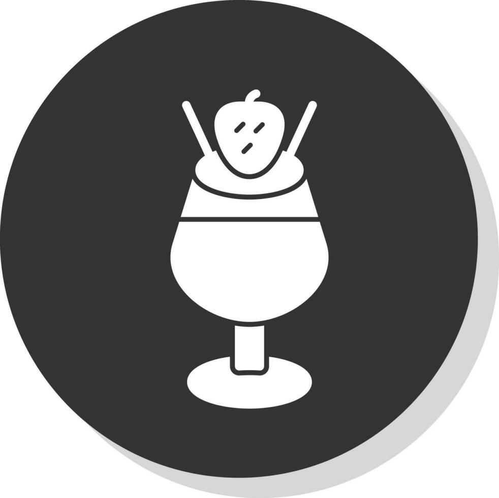 Chocolate Mousse Vector Icon Design