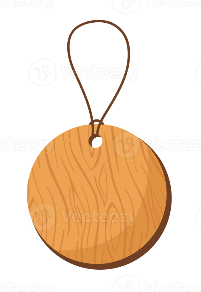 wood paper price tag lables with cord png