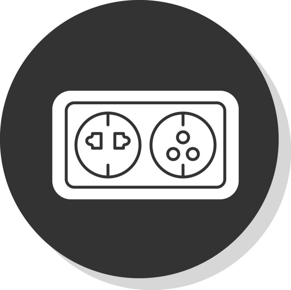 Wall socket Vector Icon Design