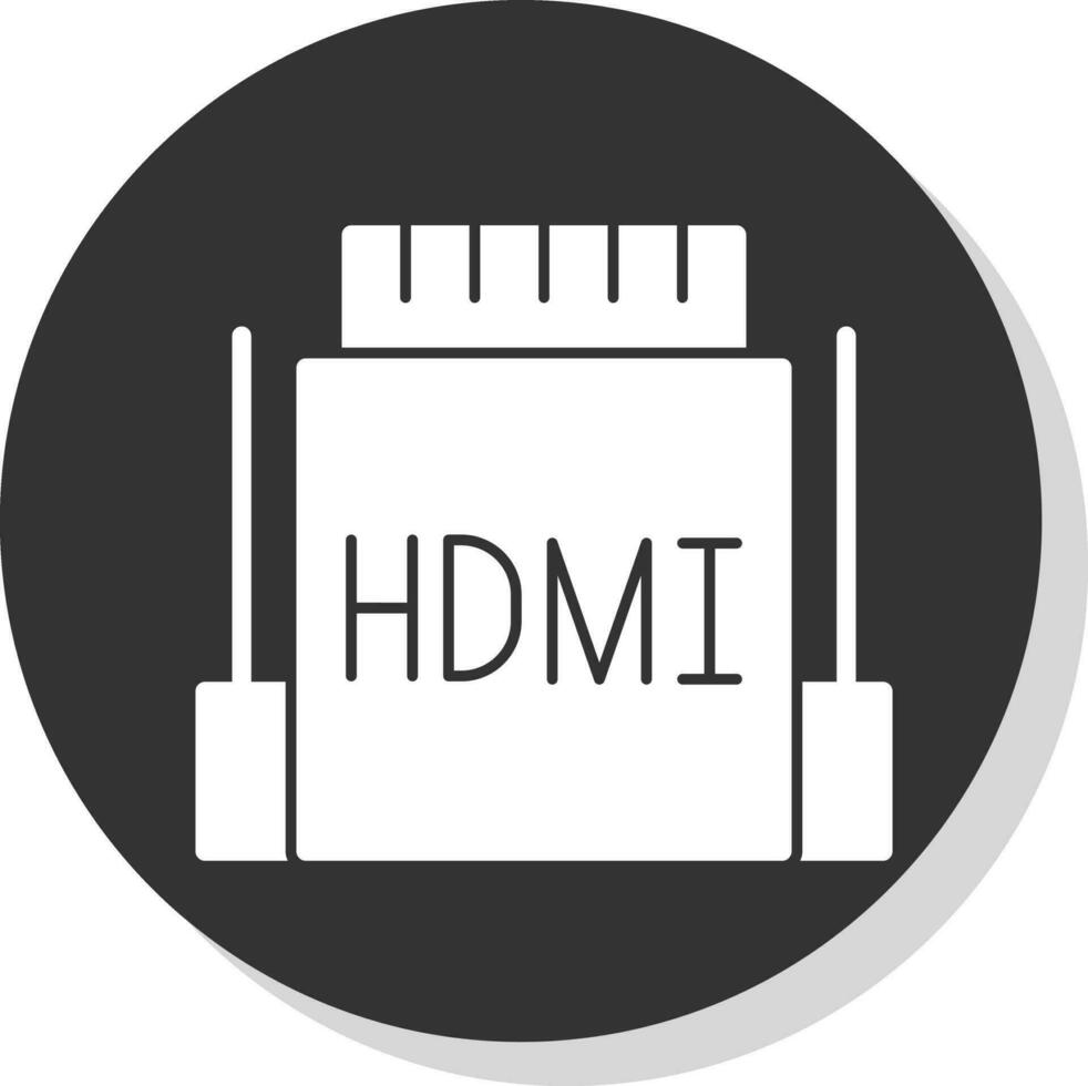 hdmi vector icono diseño