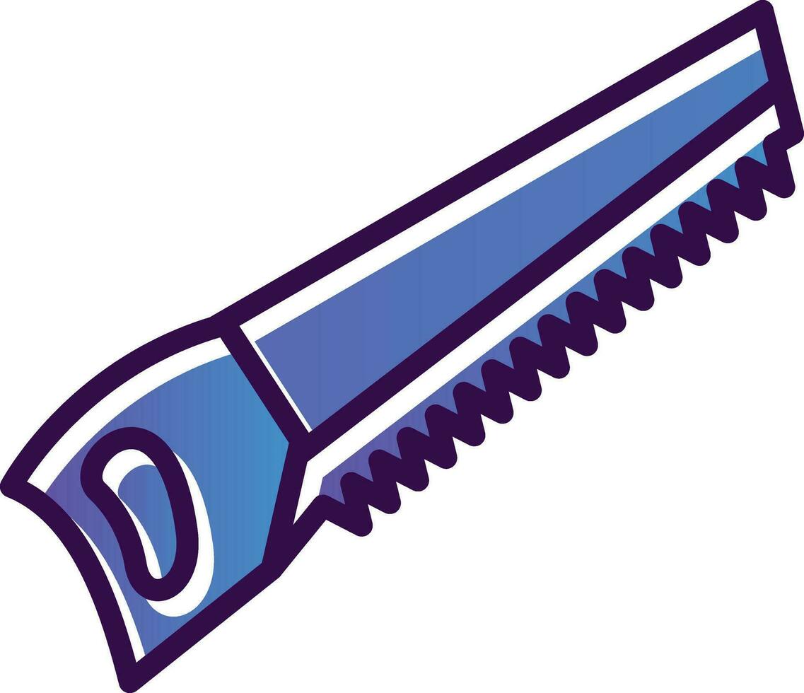 Hand saw Vector Icon Design