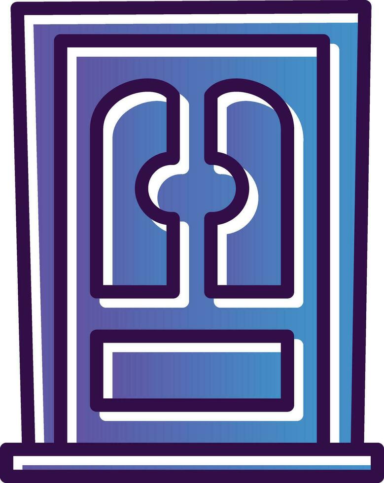 diseño de icono de vector de puerta