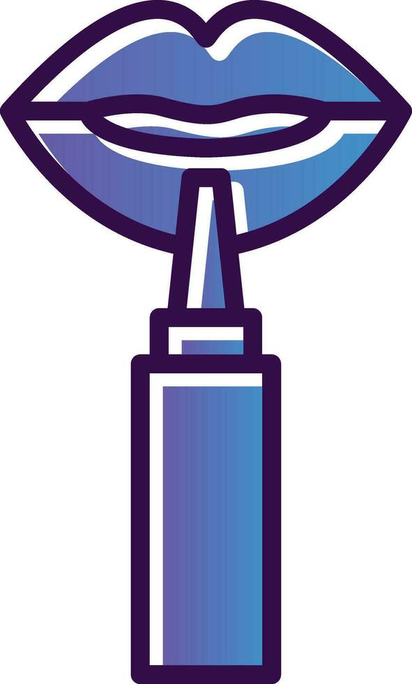 Lip Liner Vector Icon Design