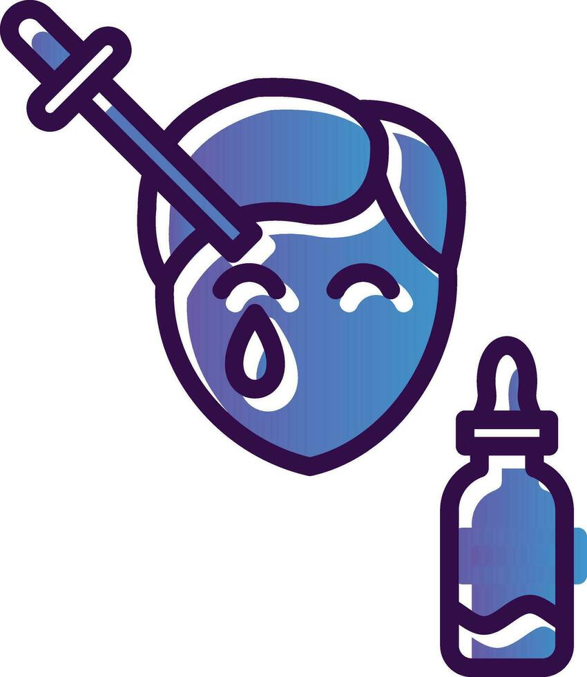 Face Oil Vector Icon Design