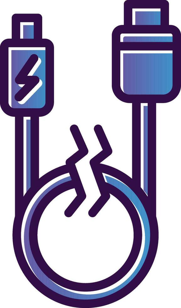 Usb cable Vector Icon Design