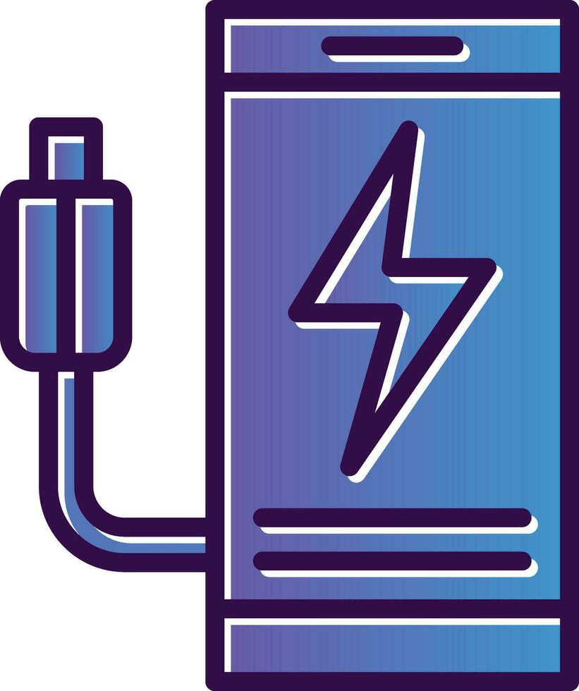 Mobile charging Vector Icon Design