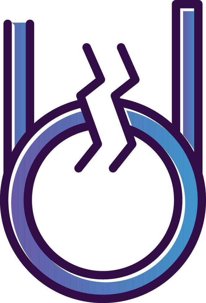 Cable blocked Vector Icon Design