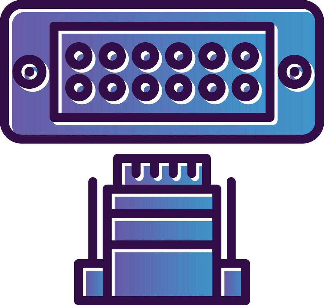 diseño de icono de vector vga