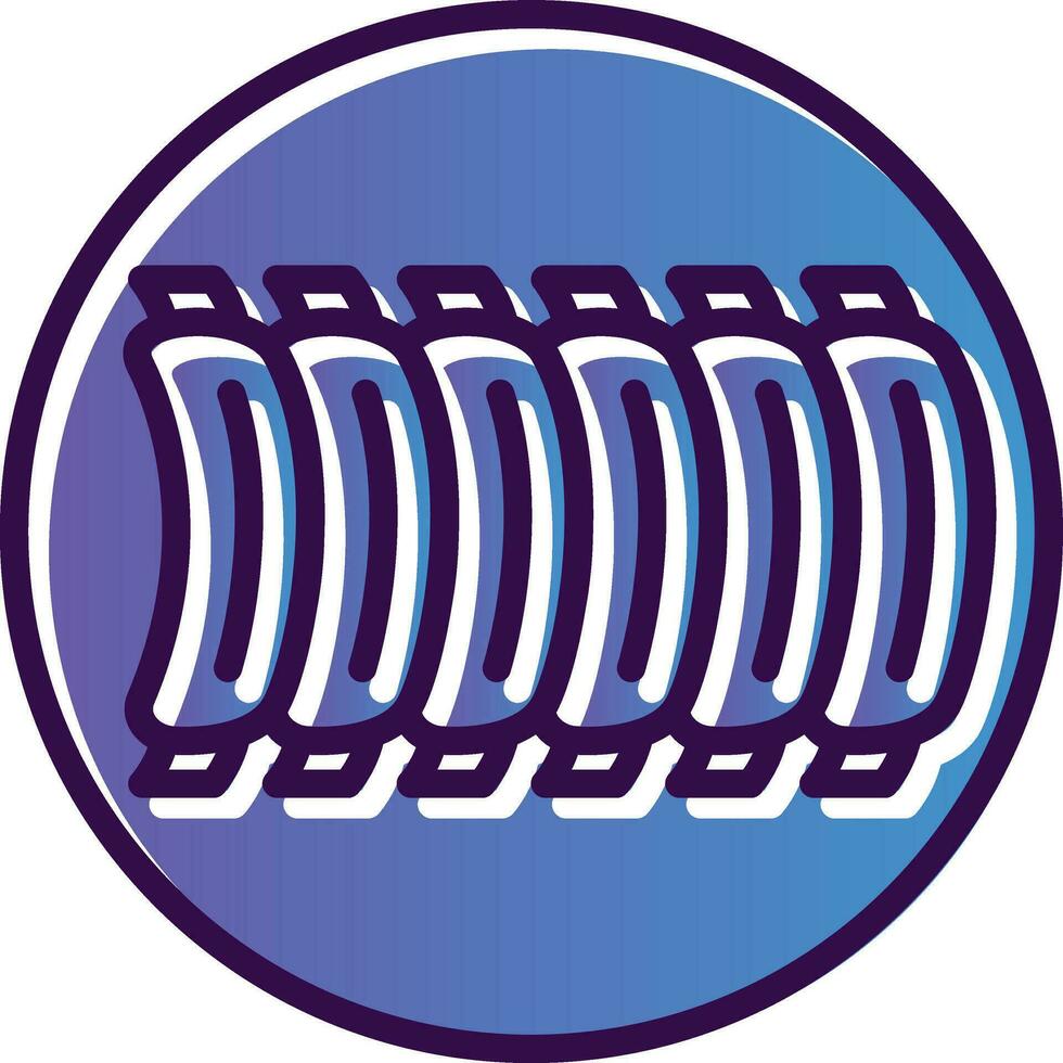 BBQ Ribs Vector Icon Design