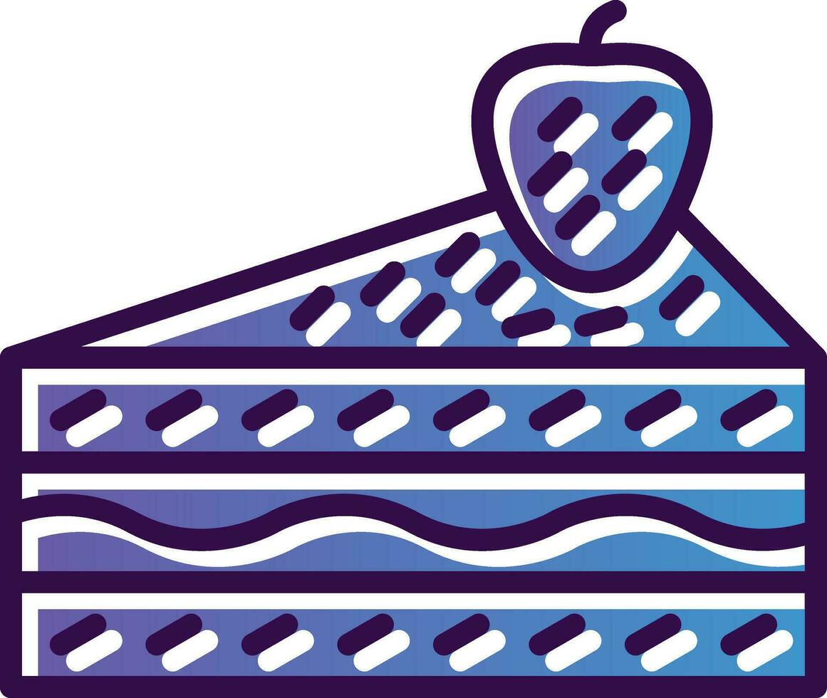 Cheesecake Vector Icon Design