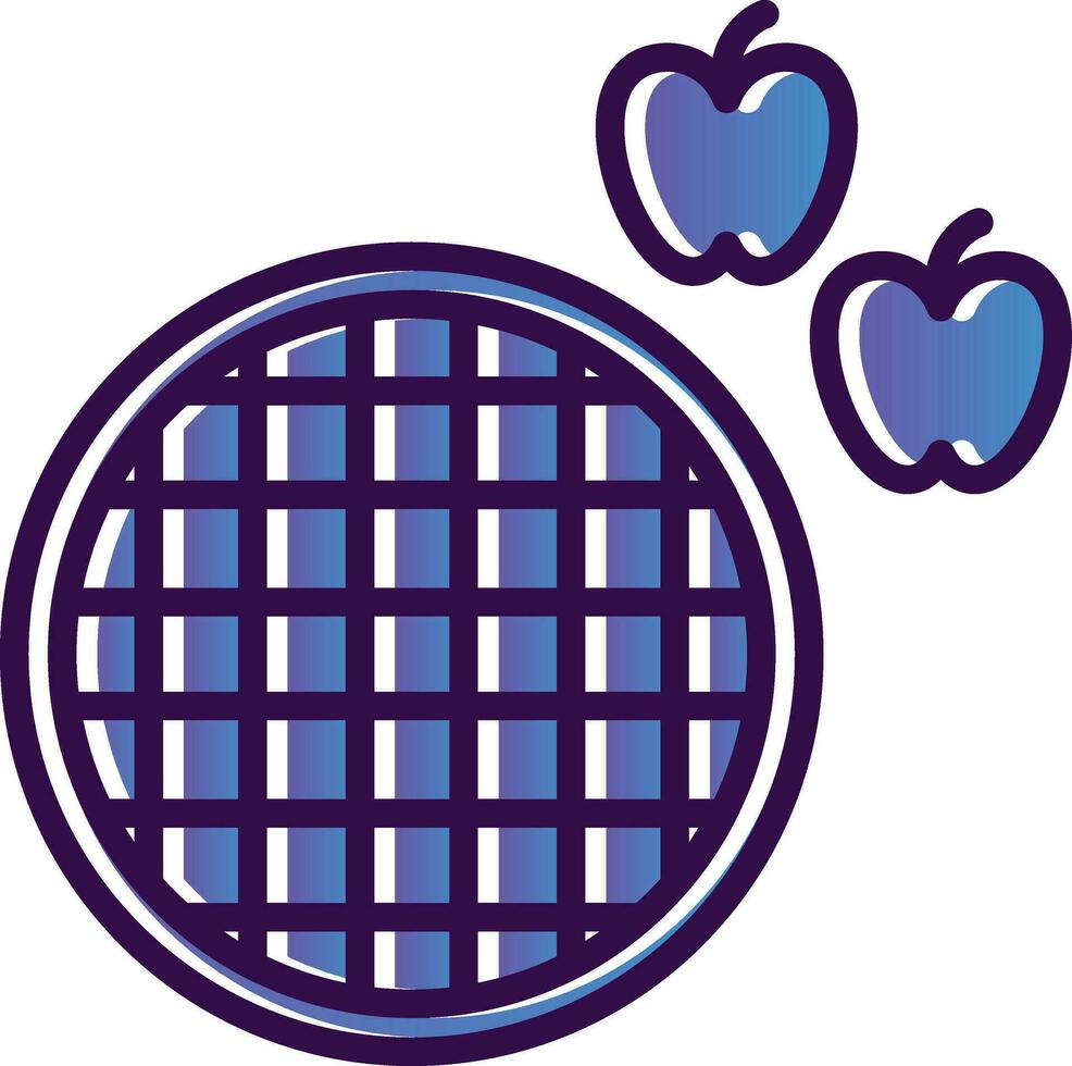 Apple Pie Vector Icon Design