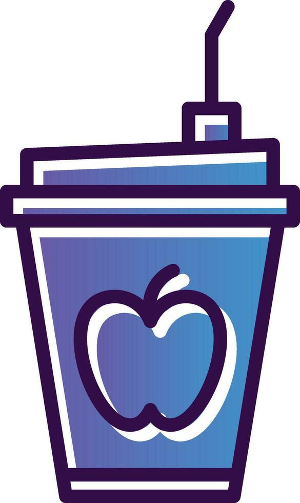 Fruit Smoothie Vector Icon Design