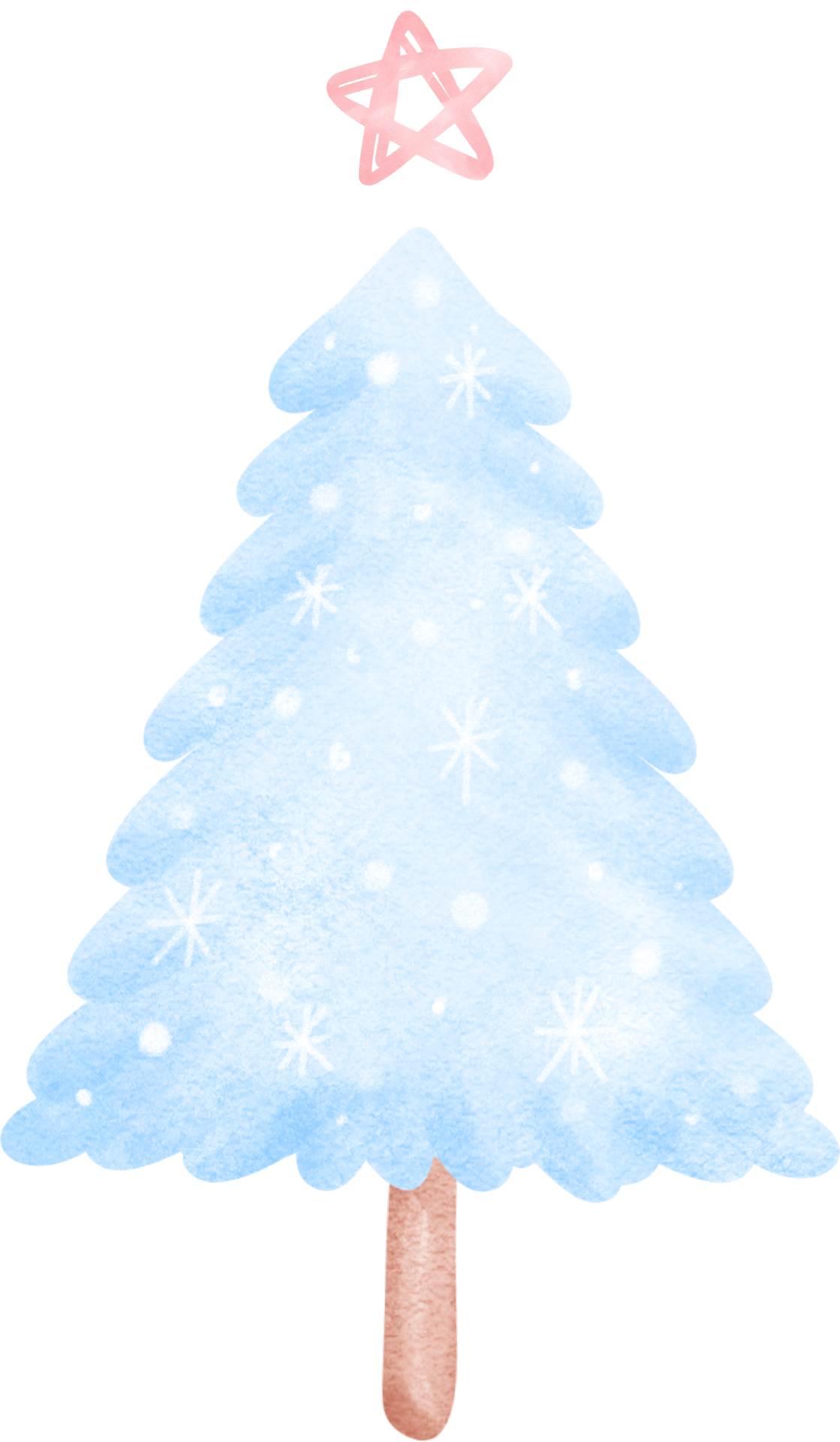 blue-christmas-tree-illustration-30921291-png