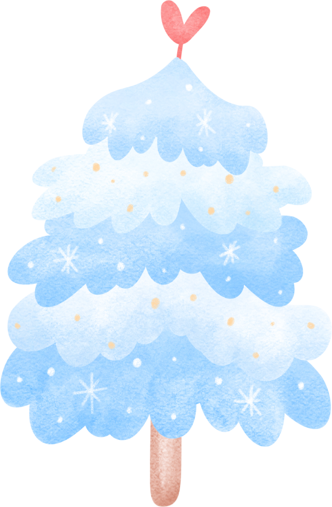 Blue Christmas Tree illustration. 30921295 PNG
