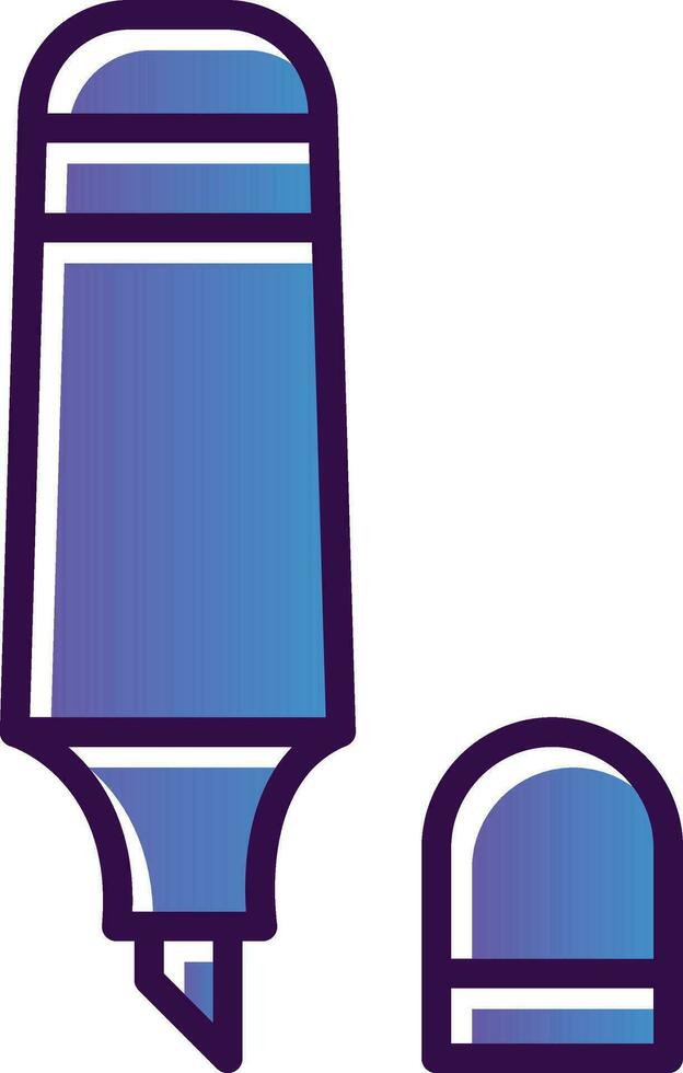 Highlighter Vector Icon Design