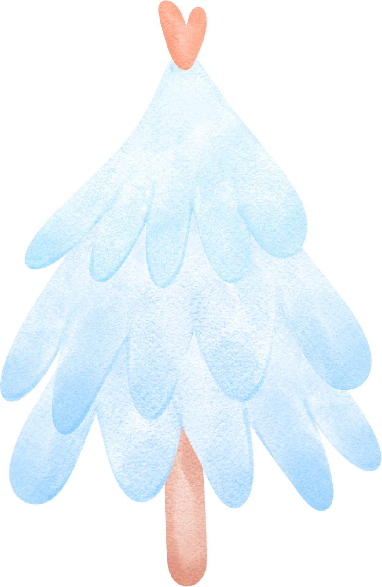 blue-christmas-tree-illustration-30921474-png