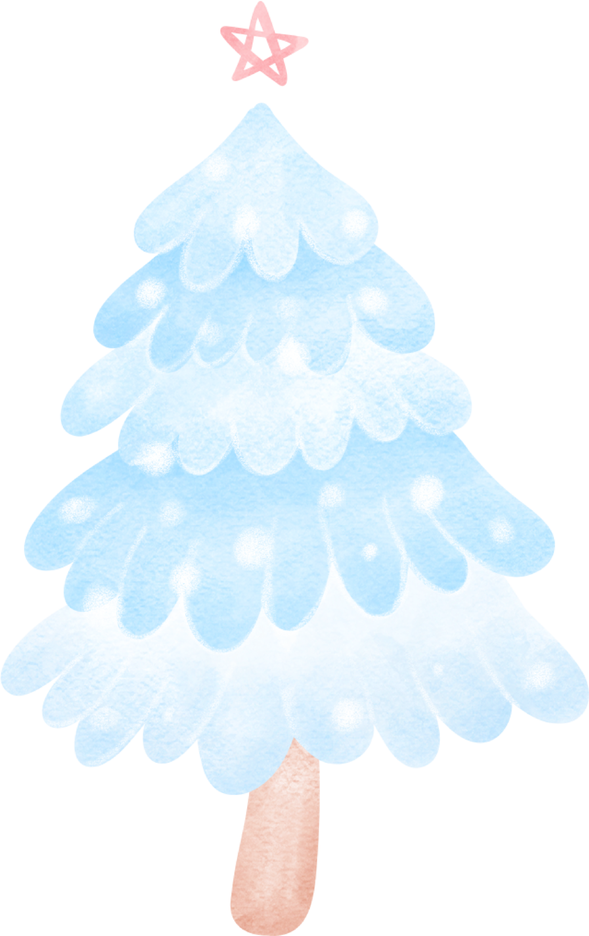 blue-christmas-tree-illustration-30921480-png