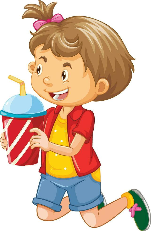 contento niños ocupaciones personaje diseño vector