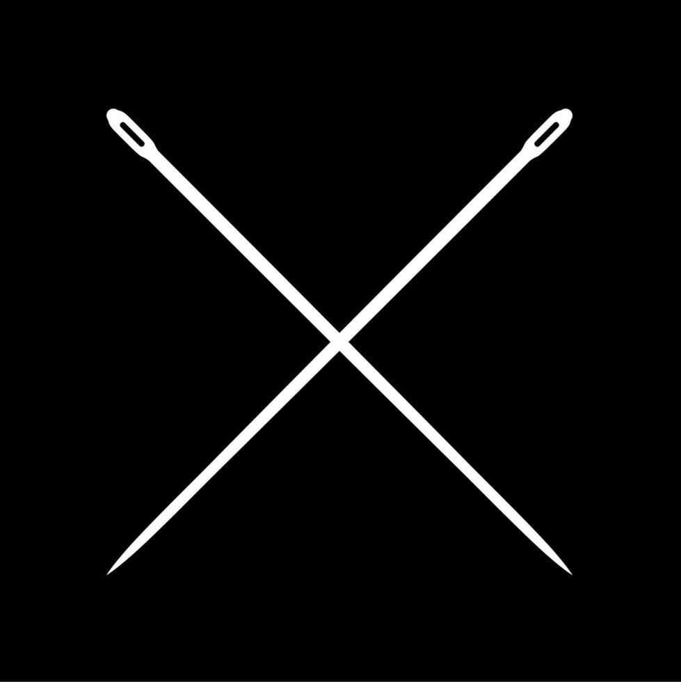 Needle Silhouette, can use for Art Illustration, Logo Gram, Logo Type, Pictogram, Website, Apps, or Graphic Design Element. Vector Illustration