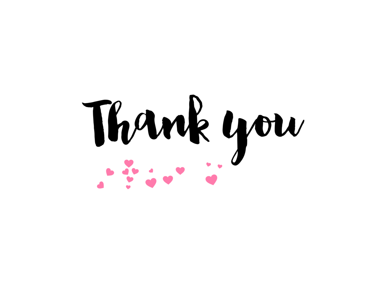 Thank you with hearts Transparent background, PNG File 30921583 PNG