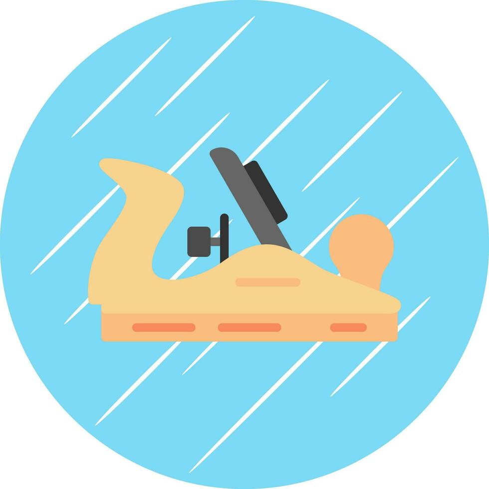 Wood plane Vector Icon Design