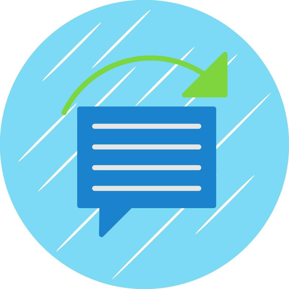 Reply Vector Icon Design