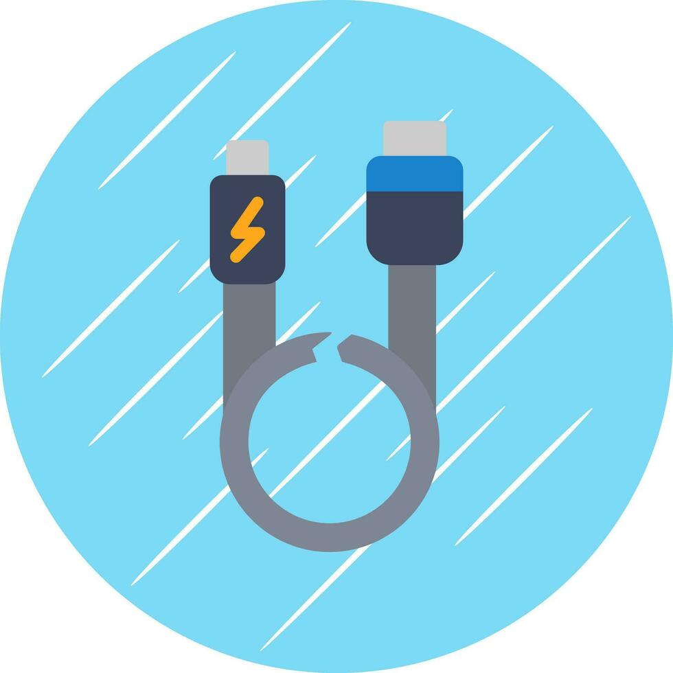 Usb cable Vector Icon Design