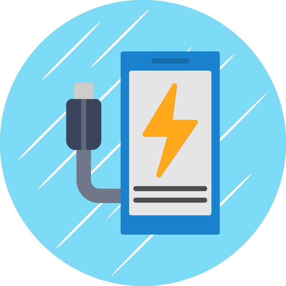 Mobile charging Vector Icon Design