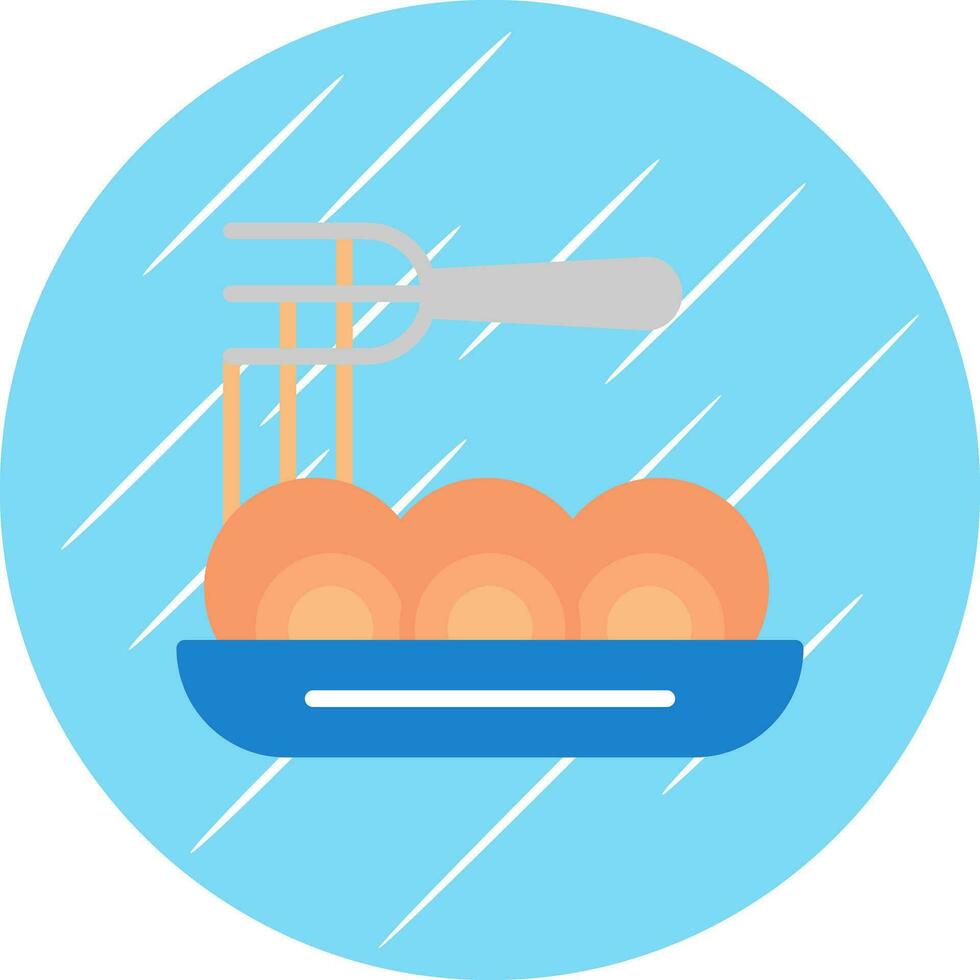 Creamy Alfredo Pasta Vector Icon Design