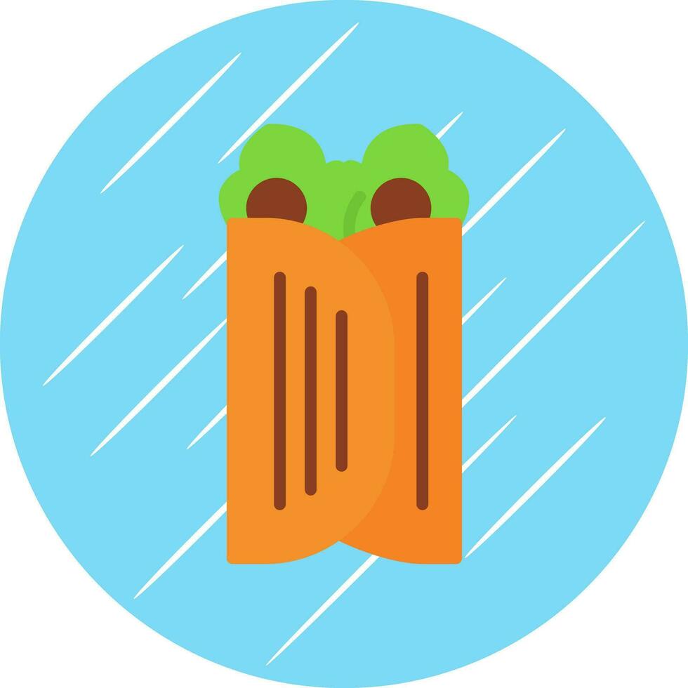 Caesar Wrap Vector Icon Design