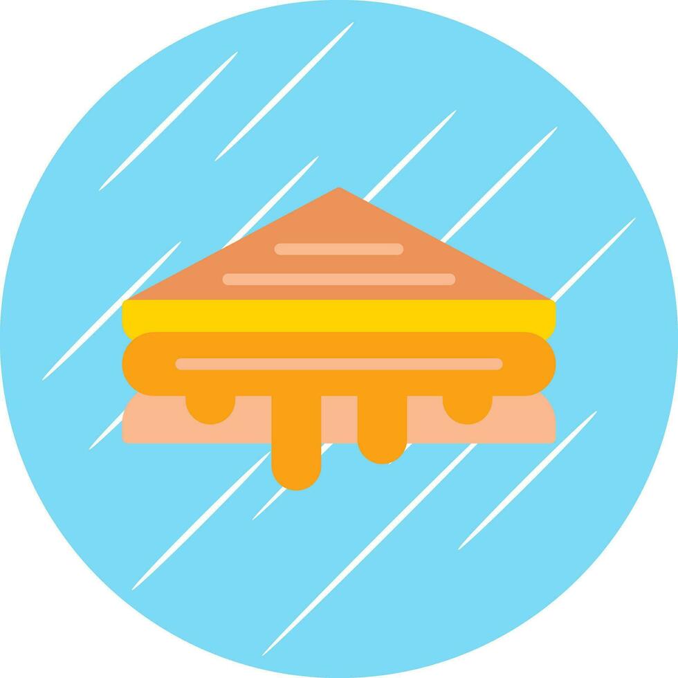 Grilled Cheese Sandwich Vector Icon Design
