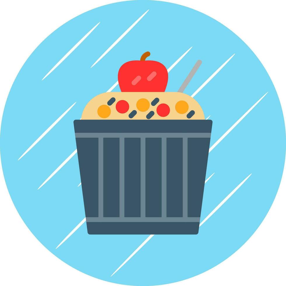 Chocolate Souffle Vector Icon Design