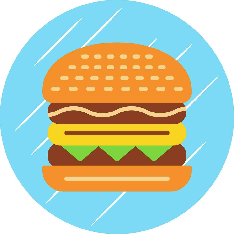 hamburguesa con queso vector icono diseño