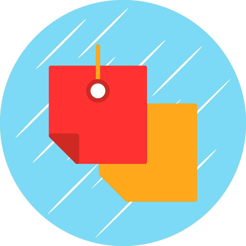 Sticky Notes Vector Icon Design