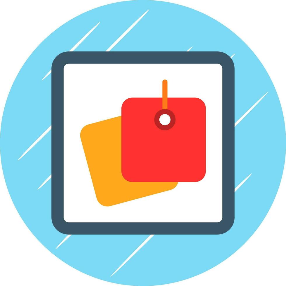 Sticky Notes Vector Icon Design